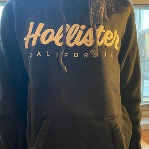 Black Hollister Logo Hoodie